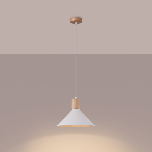 Pendelleuchte JAGA Weiß – Skandinavisches Design, Ø30cm-Leuchtezauber