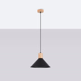 Pendelleuchte JAGA Schwarz – Skandinavisches Design, Ø30cm-Leuchtezauber