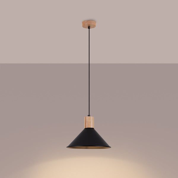 Pendelleuchte JAGA Schwarz – Skandinavisches Design, Ø30cm-Leuchtezauber