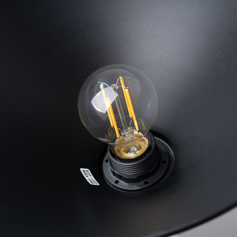 Pendelleuchte JAGA Schwarz – Skandinavisches Design, Ø30cm-Leuchtezauber