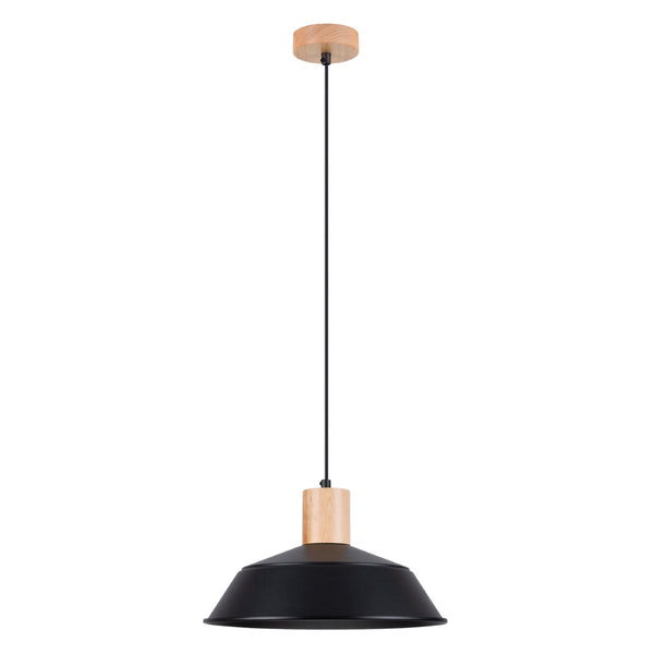 Pendelleuchte FANO Schwarz – Skandinavisches Design, Ø34cm-Leuchtezauber