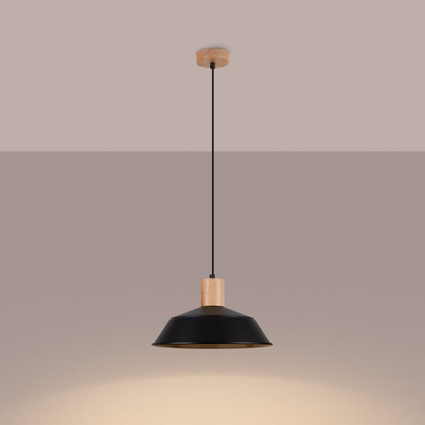 Pendelleuchte FANO Schwarz – Skandinavisches Design, Ø34cm-Leuchtezauber