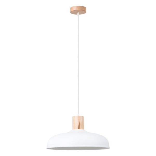 Pendelleuchte INDY Weiß – Skandinavisches Design, Ø38cm-Leuchtezauber