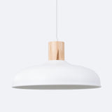 Pendelleuchte INDY Weiß – Skandinavisches Design, Ø38cm-Leuchtezauber