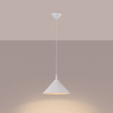 Pendelleuchte ZUMA Weiß – Industrielles Design-Leuchtezauber