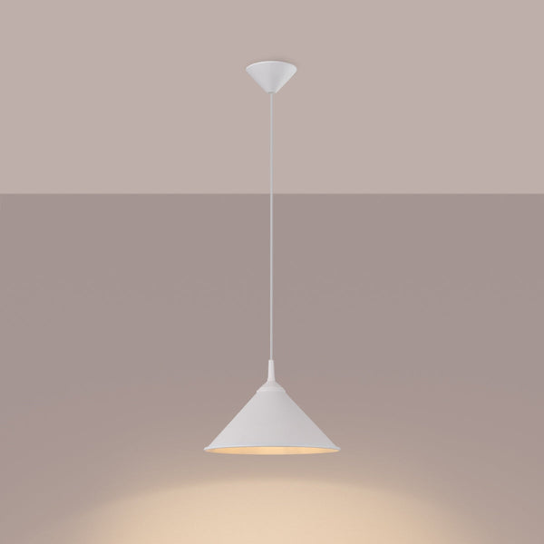 Pendelleuchte ZUMA Weiß – Industrielles Design-Leuchtezauber