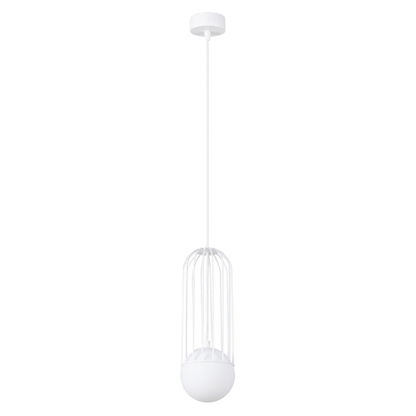 Pendelleuchte BRINA 1-flammig Weiß – Modernes Design-Leuchtezauber