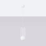 Pendelleuchte BRINA 1-flammig Weiß – Modernes Design-Leuchtezauber