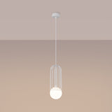 Pendelleuchte BRINA 1-flammig Weiß – Modernes Design-Leuchtezauber