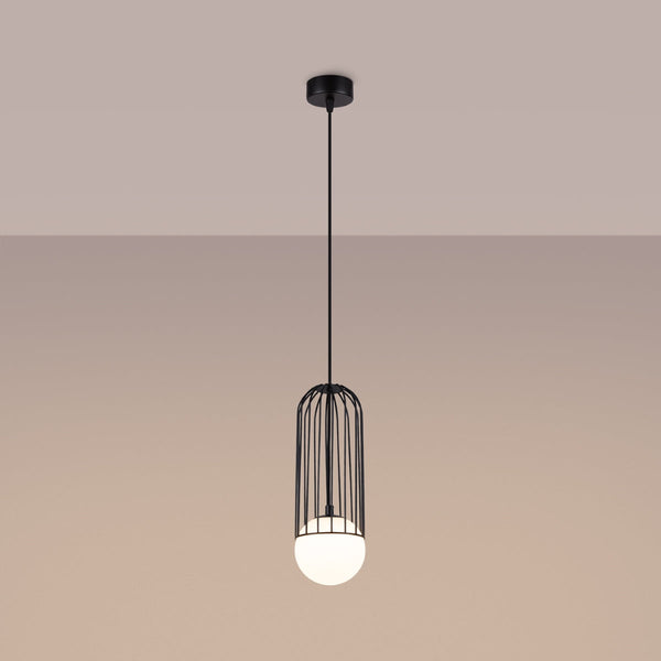 Pendelleuchte BRINA 1-flammig Schwarz – Modernes Design-Leuchtezauber
