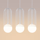 Pendelleuchte BRINA 3-flammig Weiß – Längliche Form-Leuchtezauber