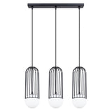 Pendelleuchte BRINA 3-flammig Schwarz – Längliche Form-Leuchtezauber