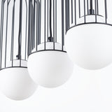 Pendelleuchte BRINA 3-flammig Schwarz – Längliche Form-Leuchtezauber