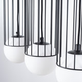 Pendelleuchte BRINA 3-flammig Schwarz – Längliche Form-Leuchtezauber