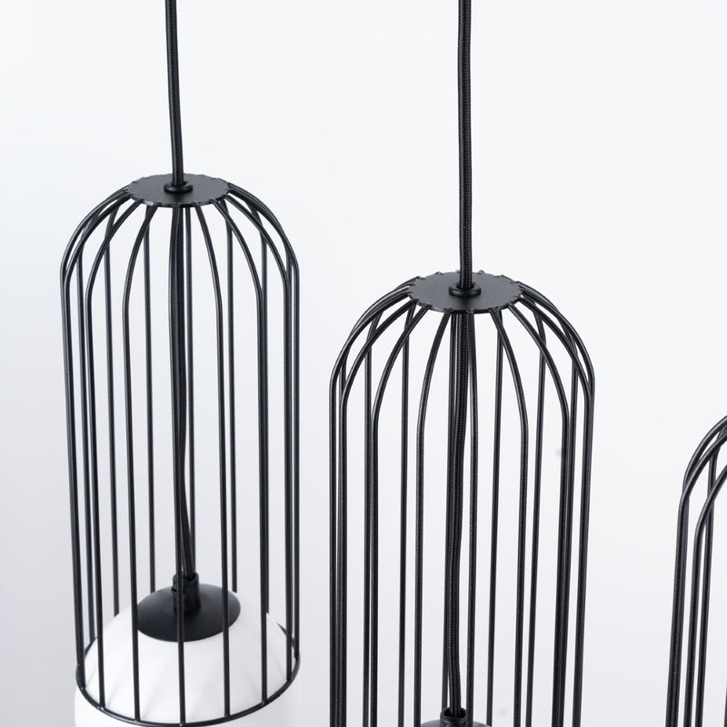 Pendelleuchte BRINA 3-flammig Schwarz – Längliche Form-Leuchtezauber