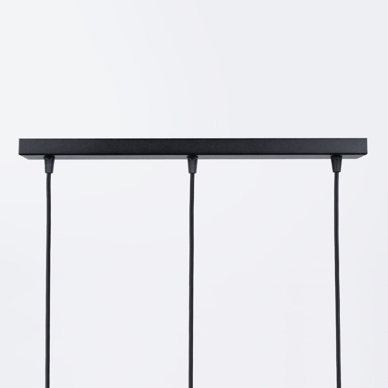 Pendelleuchte BRINA 3-flammig Schwarz – Längliche Form-Leuchtezauber