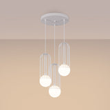 Pendelleuchte BRINA 3-flammig Weiß – Modernes Design-Leuchtezauber