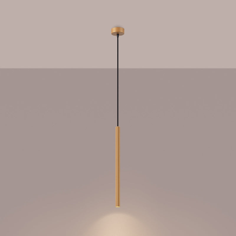 Pendelleuchte Arche 1-flammig Gold – Akzentleuchte mit edler Oberfläche-Leuchtezauber