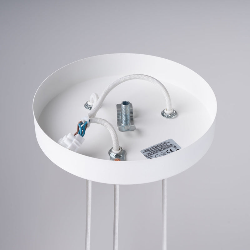 Pendelleuchte Arche 3-flammig Weiß – Lichtstark & harmonisch für offene Wohnkonzepte-Leuchtezauber