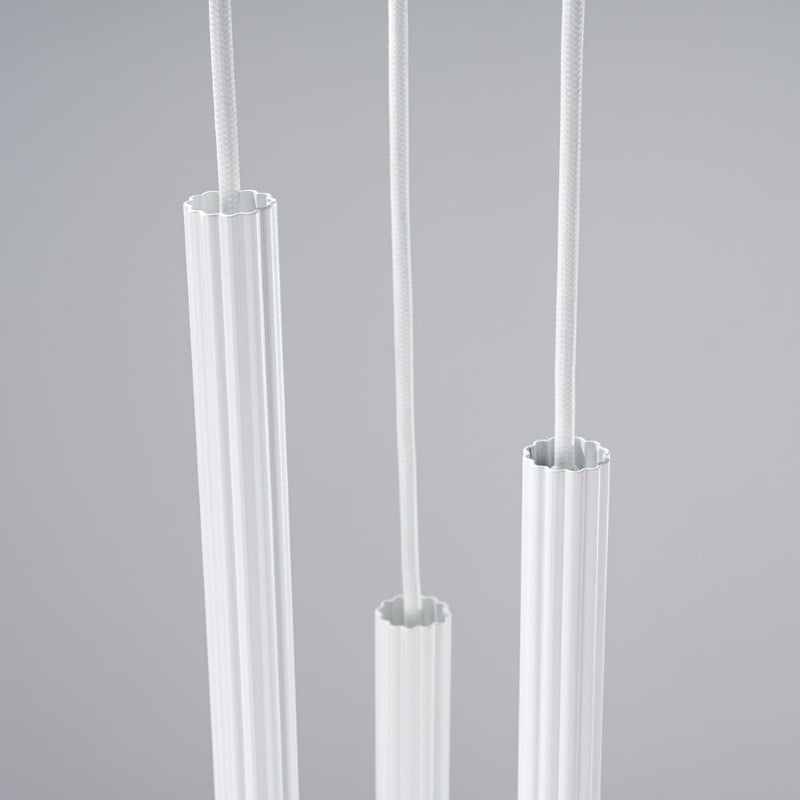 Pendelleuchte Arche 3-flammig Weiß – Lichtstark & harmonisch für offene Wohnkonzepte-Leuchtezauber