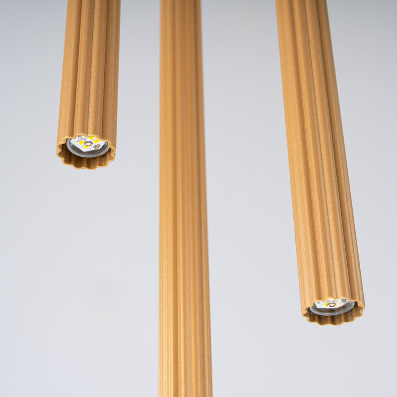 Pendelleuchte Arche 3-flammig Gold – Statement in warmem Metallic-Design-Leuchtezauber