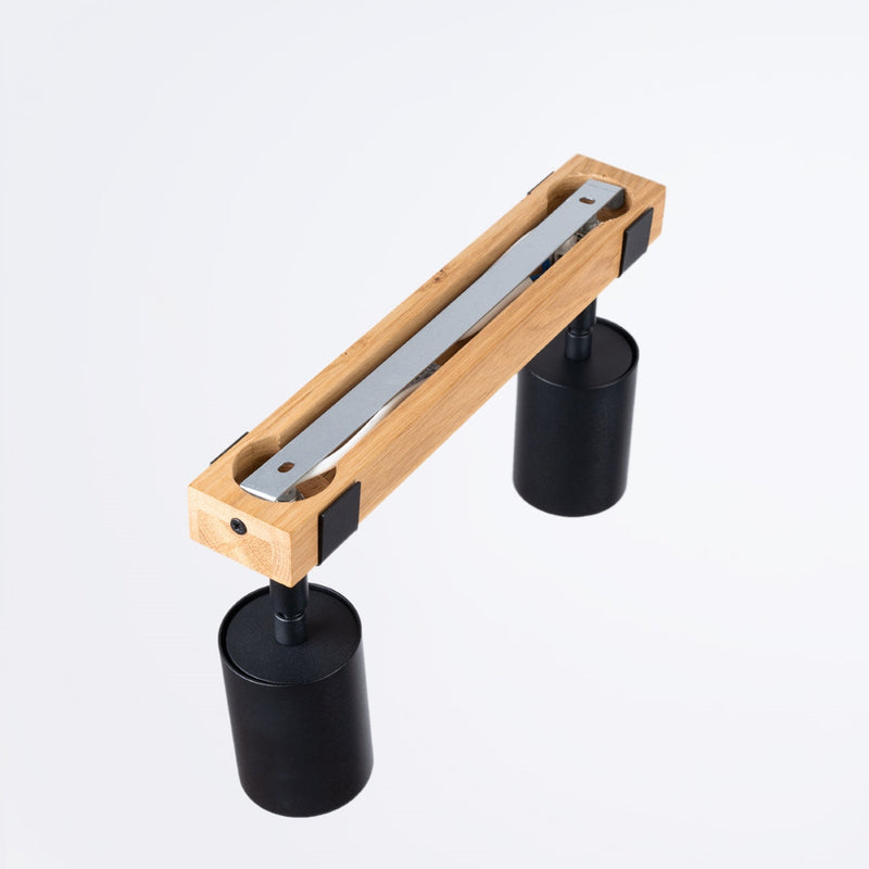 Plafond Fager 2 Schwarz Minimalistische 2-Flammige Deckenlampe In Schwarz-Leuchtezauber