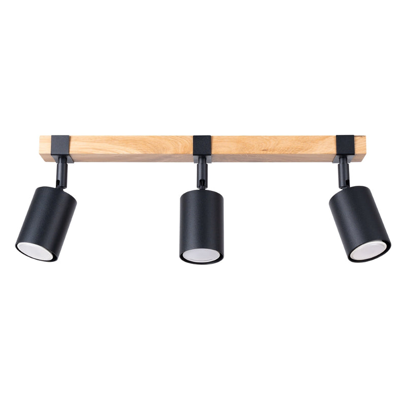 Plafond Fager 3 Schwarz Stilvolle 3-Flammige Lampe Mit Verstellbaren Spots-Leuchtezauber