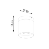 Plafond RIF Weiß Elegante Deckenlampe In Schlichtem Weiß-Leuchtezauber