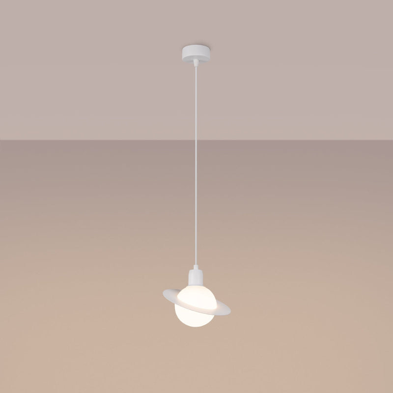 Pendelleuchte Hyperion 1-flammig Weiß – Reduziertes Design mit sanfter Wirkung-Leuchtezauber