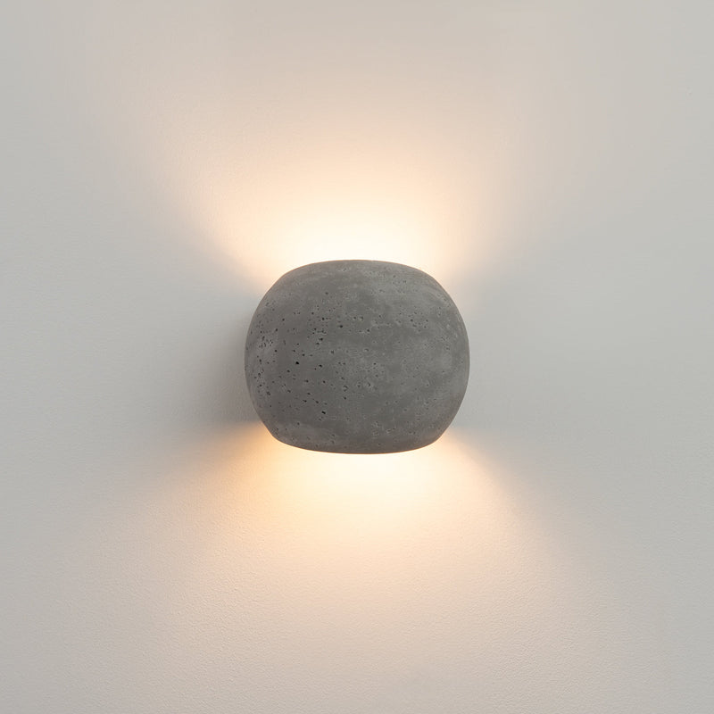 Wandleuchte Globe Beton Moderne Beton-Wandlampe Mit Industriellem Look-Leuchtezauber