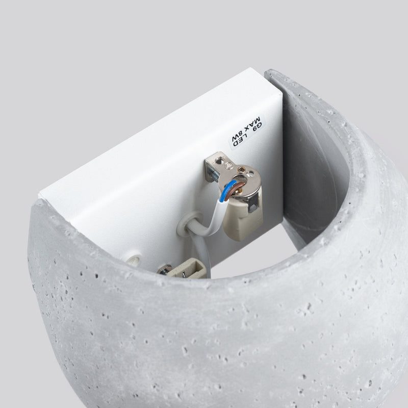 Wandleuchte Globe Beton Moderne Beton-Wandlampe Mit Industriellem Look-Leuchtezauber