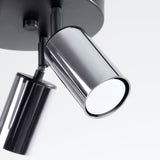 Plafond Winx 3P Schwarz Chrom Elegante 3-Spot Deckenleuchte In Chromfinish-Leuchtezauber