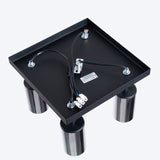 Plafond Winx 4 Schwarz Chrom Stilvolle 4-Flammige Lampe In Chrom-Schwarz-Leuchtezauber