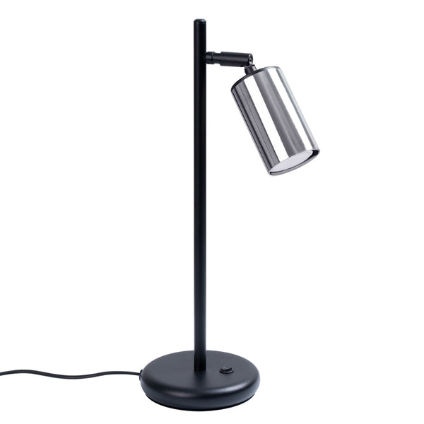 Tischlampe Winx Schwarz/Chrom – Chrom-Design Mit Schwarzem Finish-Leuchtezauber