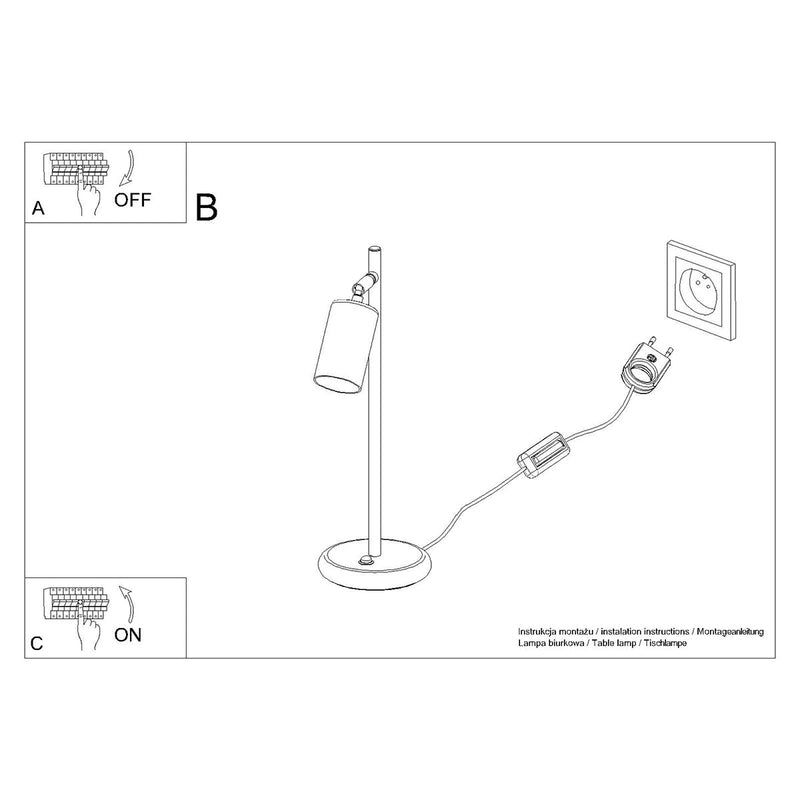 Tischlampe Winx Schwarz/Chrom – Chrom-Design Mit Schwarzem Finish-Leuchtezauber