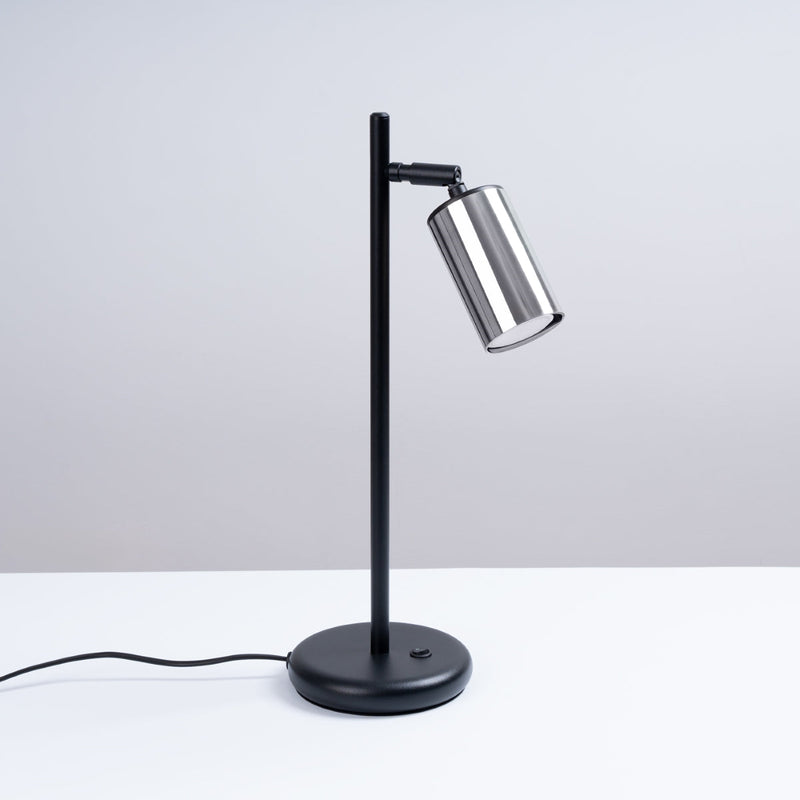 Tischlampe Winx Schwarz/Chrom – Chrom-Design Mit Schwarzem Finish-Leuchtezauber