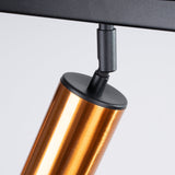 Plafond Winx 3 Schwarz Kupfer Moderne 3-Flammige Deckenlampe Mit Kupferdetails-Leuchtezauber