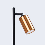 Tischlampe Winx Schwarz/Kupfer – Kupfer-Reflektor, Edles Design-Leuchtezauber