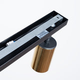 Plafond Winx 2 Schwarz Gold Stilvolle 2-Flammige Spotlampe In Schwarz-Gold-Leuchtezauber