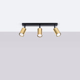 Plafond Winx 3 Schwarz Gold Elegante 3-Flammige Deckenleuchte In Gold-Schwarz-Leuchtezauber