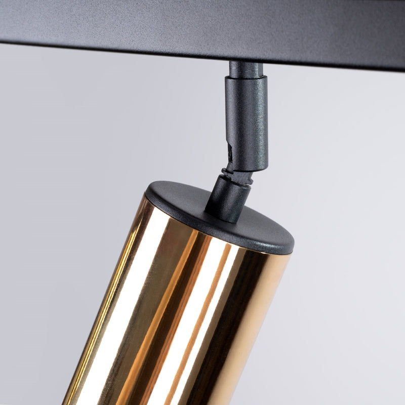 Plafond Winx 3 Schwarz Gold Elegante 3-Flammige Deckenleuchte In Gold-Schwarz-Leuchtezauber