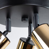 Plafond Winx 3P Schwarz Gold Stilvolle 3-Spot Lampe In Schwarz-Gold-Leuchtezauber