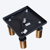 Plafond Winx 4 Schwarz Gold Kompakte 4-Flammige Lampe Mit Goldakzent-Leuchtezauber