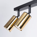 Plafond Winx 6L Schwarz Gold Opulente 6-Flammige Lampe In Schwarz-Gold-Leuchtezauber