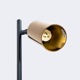 Tischlampe Winx Schwarz/Gold – Metalllampe Mit Goldreflektor-Leuchtezauber