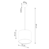 Hängeleuchte NOVA 30 Weiß – Minimalistisches Design, Ø30cm-Leuchtezauber
