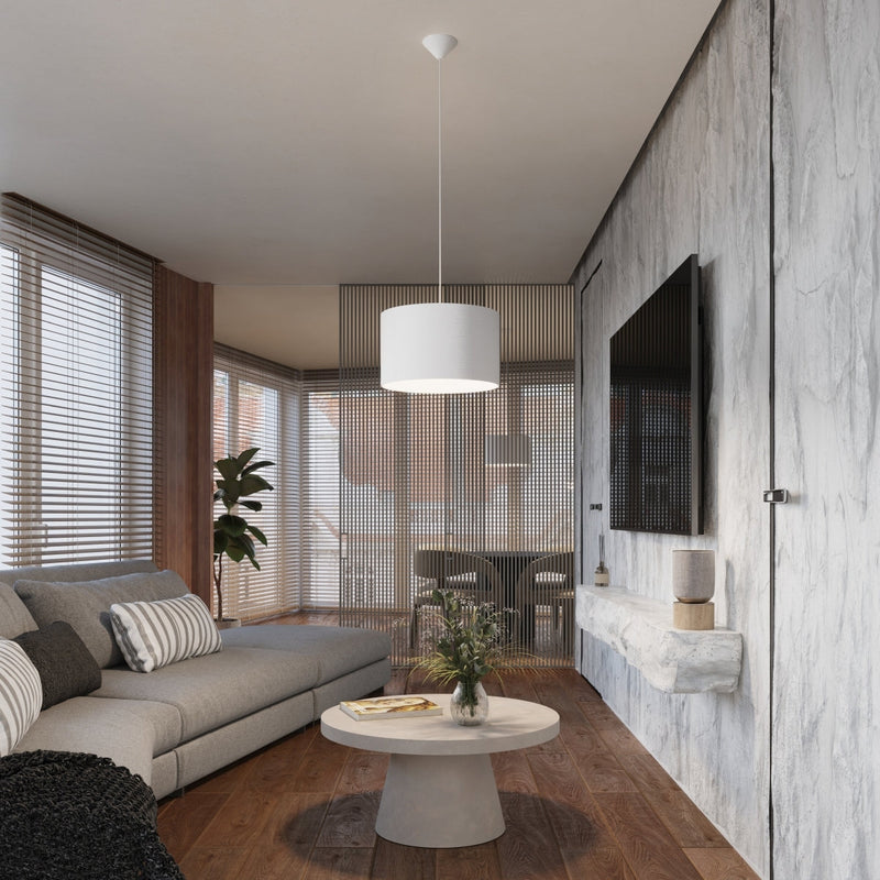 Hängeleuchte NOVA 30 Weiß – Minimalistisches Design, Ø30cm-Leuchtezauber