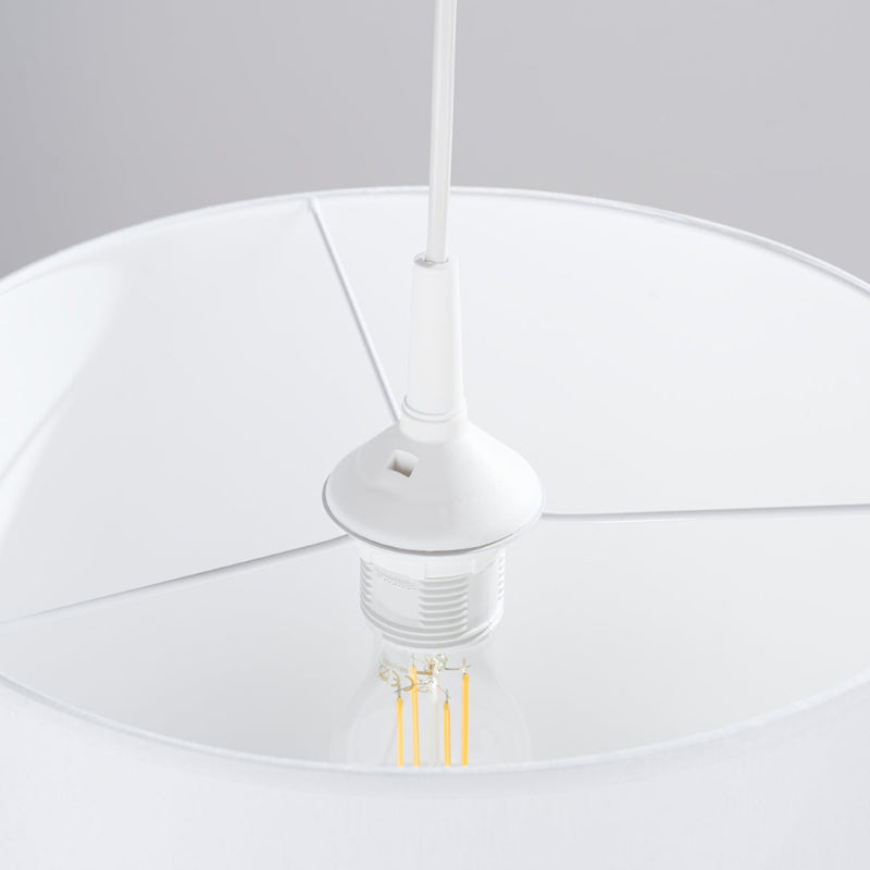Hängeleuchte NOVA 30 Weiß – Minimalistisches Design, Ø30cm-Leuchtezauber