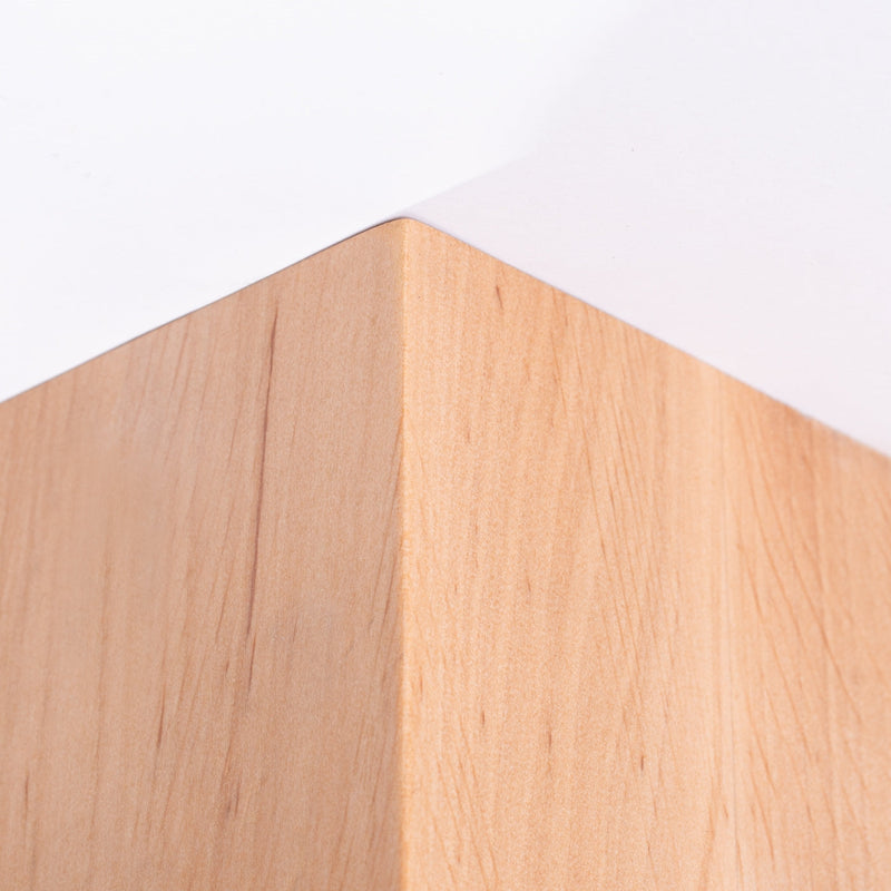 Plafond Solis Naturholz Minimalistische Holz-Deckenleuchte Rund-Leuchtezauber