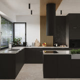 Plafond Nero Ø22,5 Cm Schwarz-Chrom Moderner Metallic-Look-Leuchtezauber